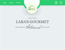 Tablet Screenshot of larasgourmet.com.ar